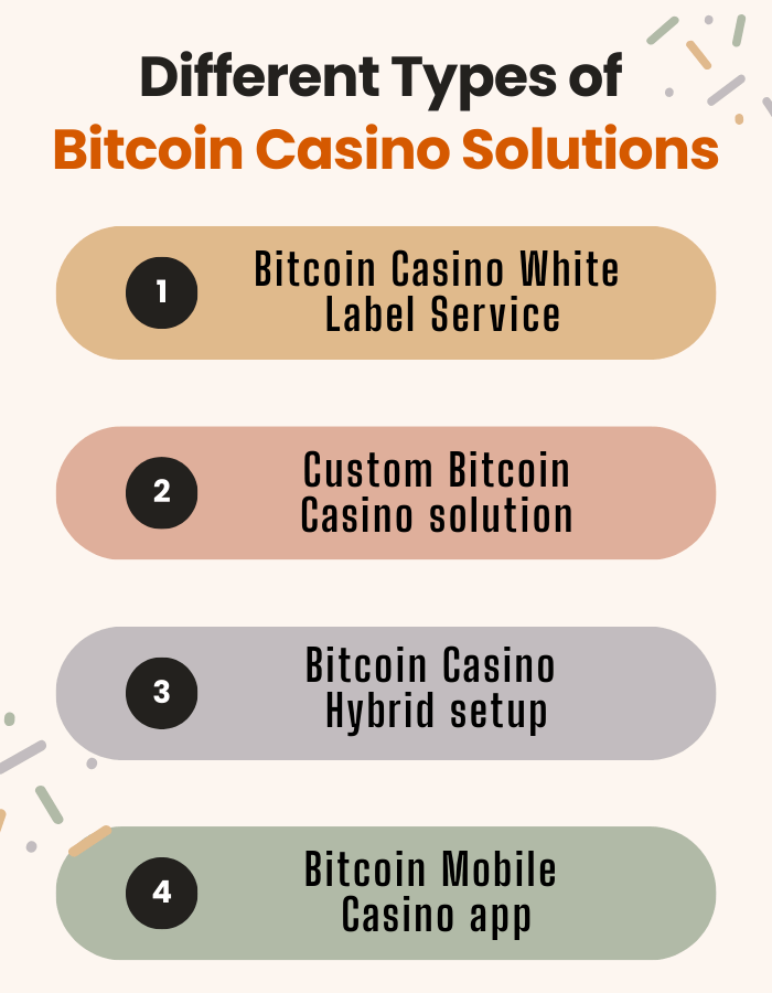 Different Types of Bitcoin Casino Software Development